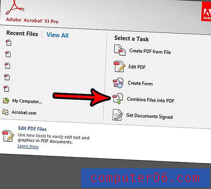 Como combinar vários arquivos PDF em um com o Adobe Acrobat