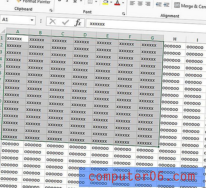 Slik legger du til cellegrenser i Excel 2013