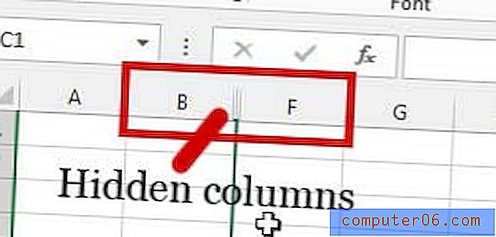 Cómo mostrar columnas en Excel