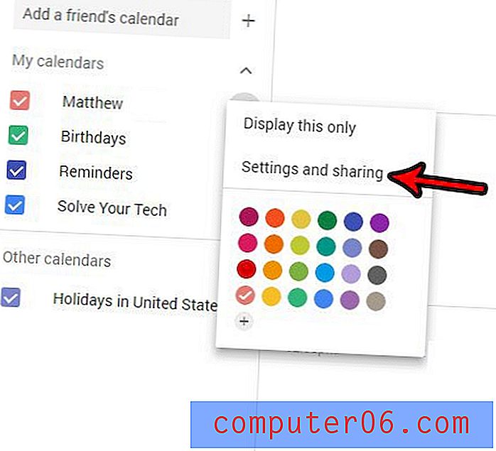 Slik viser du en Google Kalender-fil i Excel