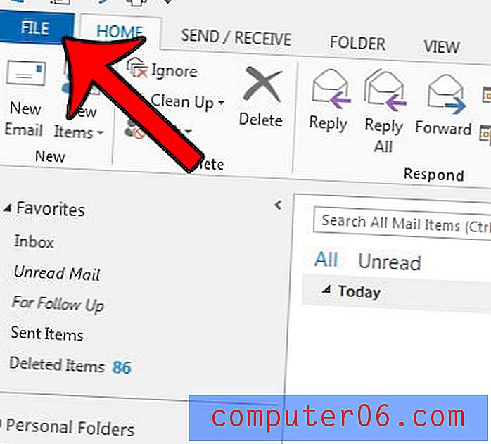 Kako spriječiti da pregledane poruke budu označene kao pročitane u programu Outlook 2013
