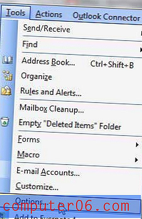 Skonfiguruj autoarchiwizację w programie Outlook 2003