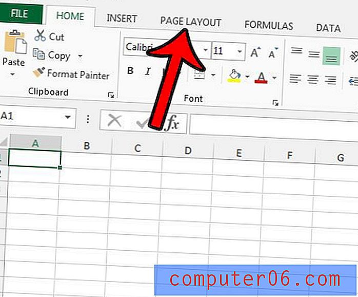 Kuidas kasutada Excel 2013 esimesel lehel erinevat päist