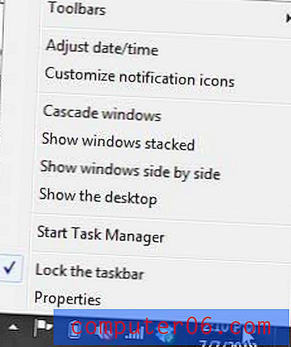 Slik deaktiverer du klokken i Windows 7