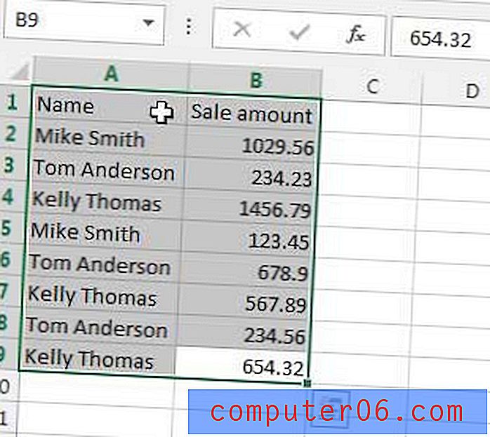 Hvordan lage en pivottabell i Excel 2013