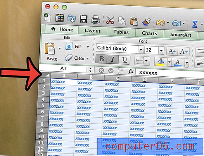 Kuidas kustutada kogu lahtri vormindamine programmis Excel 2011