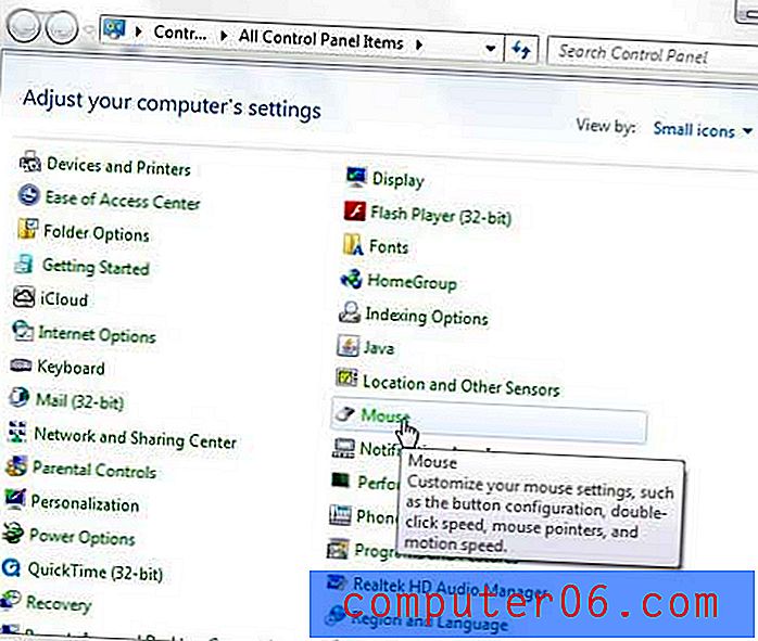 Kako promijeniti pokazivač miša na računalima sa sustavom Windows 7