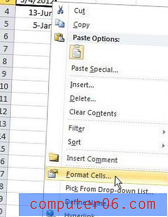 Kā apturēt Excel 2010 no skaitļu maiņas uz datumiem