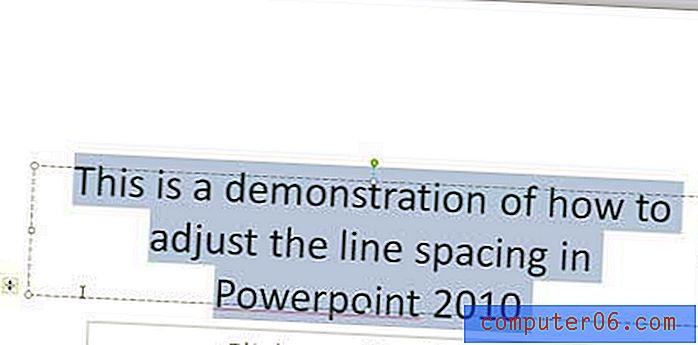 Cómo cambiar el espaciado de línea en Powerpoint 2010