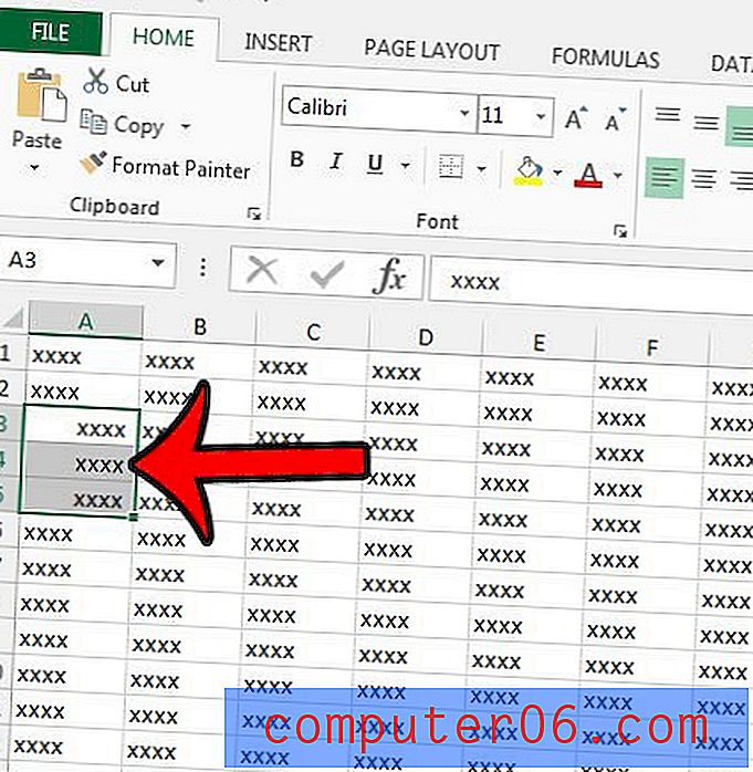 Excel 2013에서 셀 들여 쓰기를 제거하는 방법