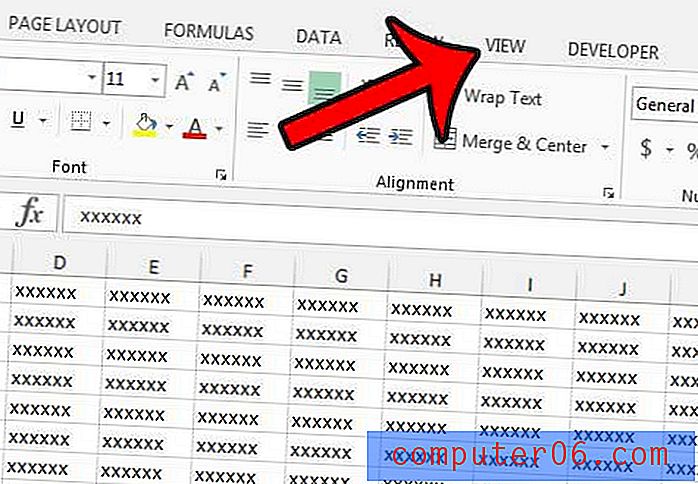 Excel 2013에서 인쇄 레이아웃을 보는 방법