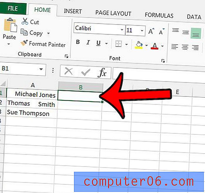 Kako ukloniti vodeće prostore u programu Excel 2013