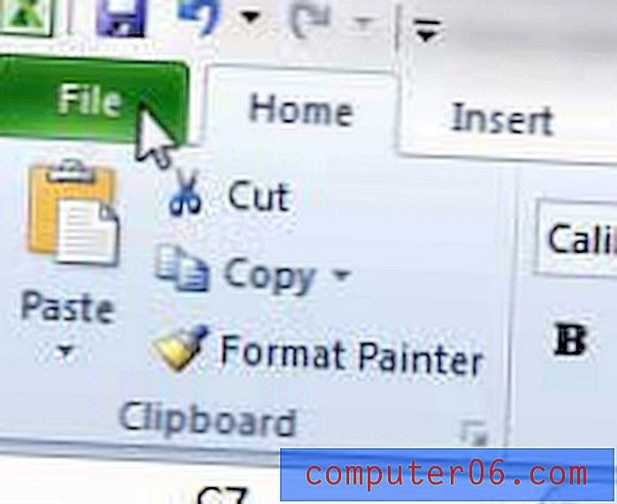 Slik slutter du å vise nylige dokumenter i Excel 2010