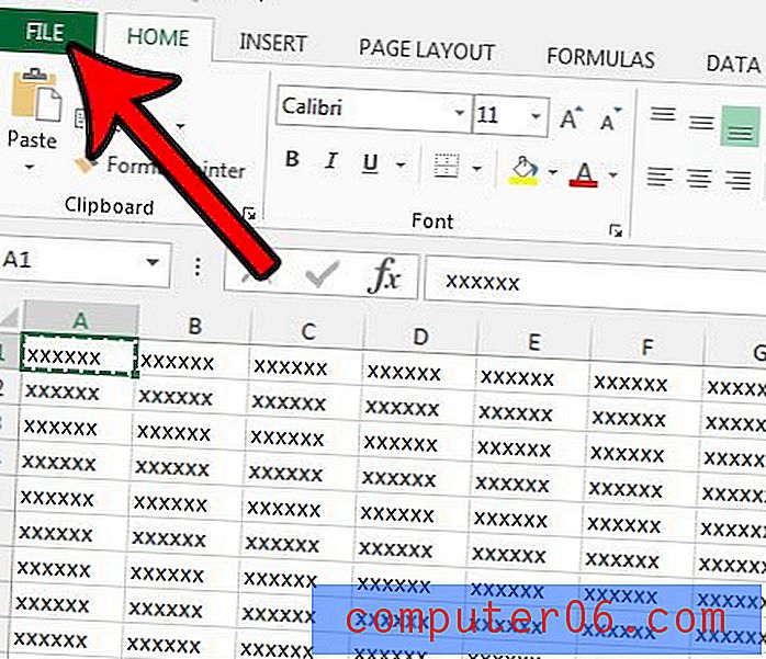 Kā saglabāt izklājlapu kā vienas lapas PDF failu programmā Excel 2013