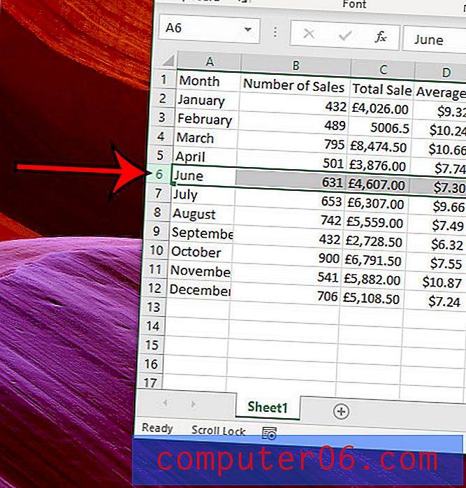 Hinzufügen von Zeilen in Excel 2016