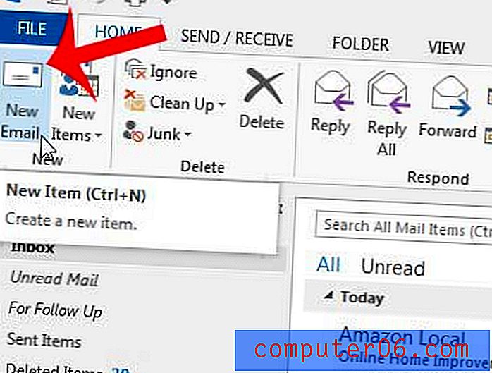 Kā nosūtīt HTML e-pastu no Outlook 2013