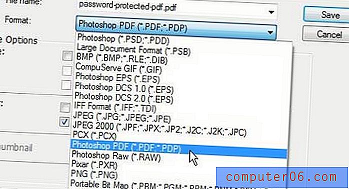 Lisage Photoshop CS5-le PDF-failile parool