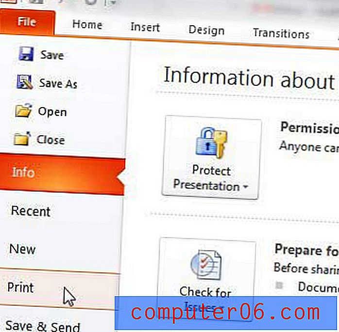 Jak drukujesz materiały informacyjne w programie Powerpoint 2010