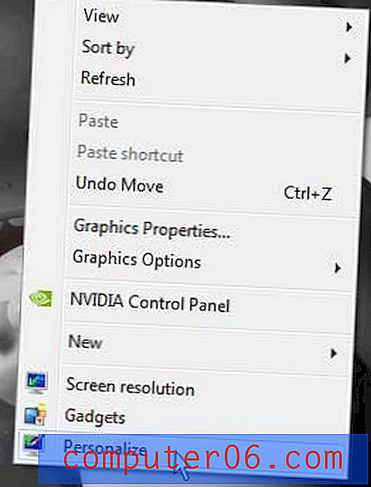 Kako stvoriti ikonu upravljačke ploče na radnoj površini u sustavu Windows 7