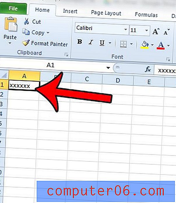 Попълнете селекция от клетки със същата стойност в Excel 2010