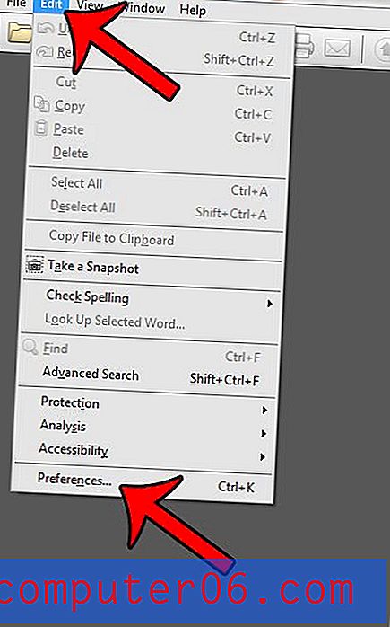 Kako se omogućeno pomicanje prema zadanim postavkama u Adobe Readeru XI