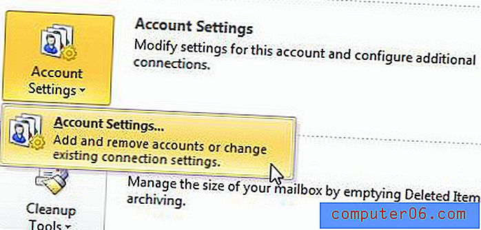 Oprava aplikace Outlook po přepnutí poskytovatelů internetových služeb