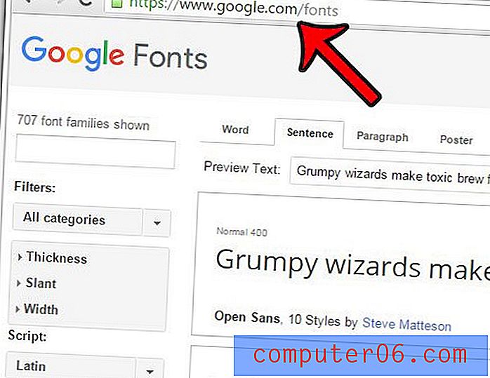 Kako instalirati Google Font u sustavu Windows 7