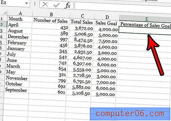 Cómo usar una fórmula de porcentaje en Excel 2013