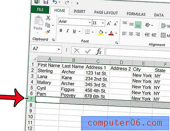 Excel'de Bir Satırı Dondurma