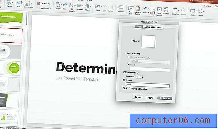 Comment ajouter des numéros de diapositive dans PowerPoint