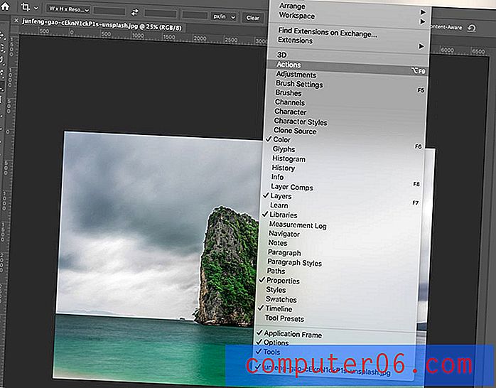 Comment exporter des actions dans Photoshop