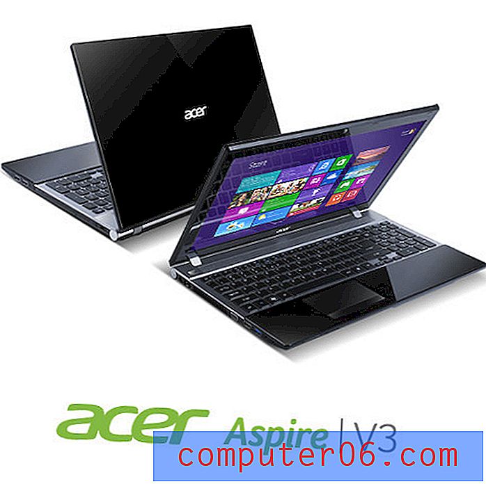 Acer Aspire V3-551-8469 15,6-tommers bærbar PC (midnatt svart)