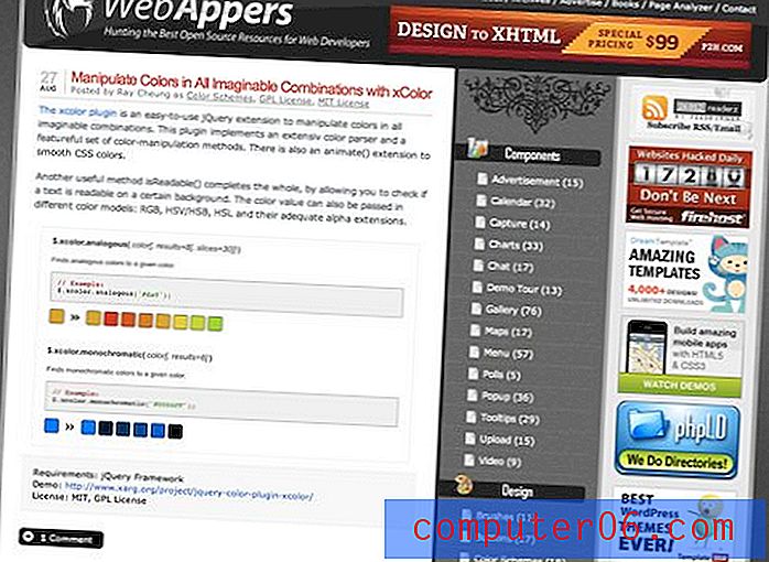Kritika za web dizajn # 14: WebAppers
