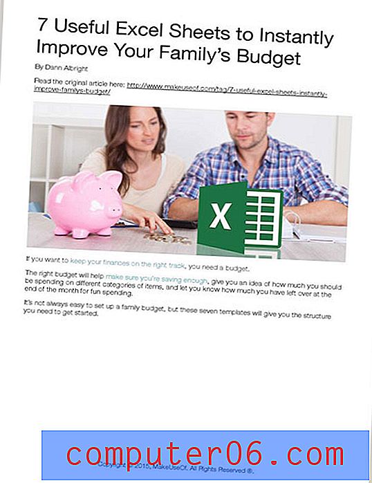 Guida gratuita - 7 utili fogli di Excel per migliorare istantaneamente il budget della tua famiglia