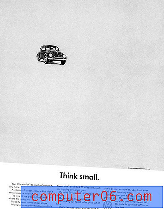 Las mejores campañas impresas de todos los tiempos: Volkswagen Think Small