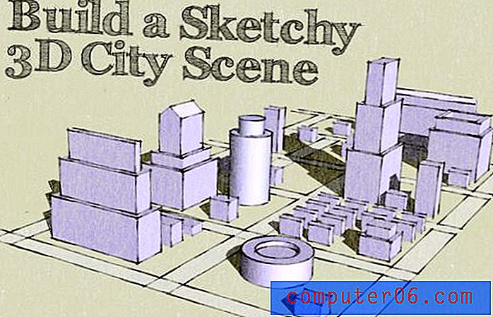 Kujundus Scratchilt visandatud 3D-linnakaart