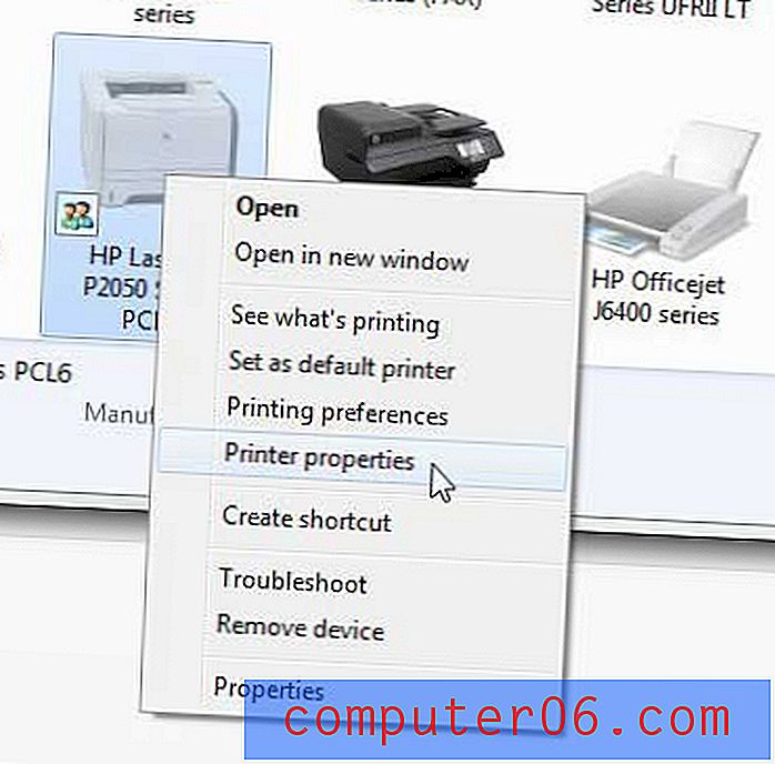 Slik justerer du utskriftsspolen på HP Laserjet P2055dn