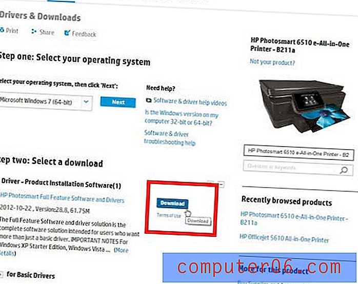 Как да настроите HP Photosmart 6510 за безжичен печат
