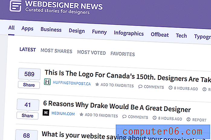 Manténgase actualizado con las noticias de Webdesigner