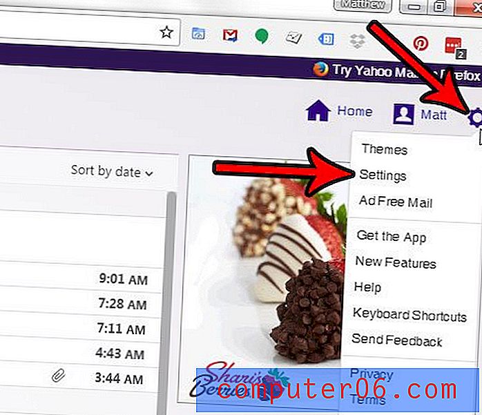 Jak změnit název od v Yahoo Mail