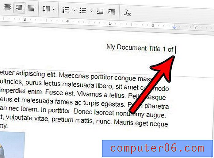 Cómo insertar un recuento de páginas en Google Docs
