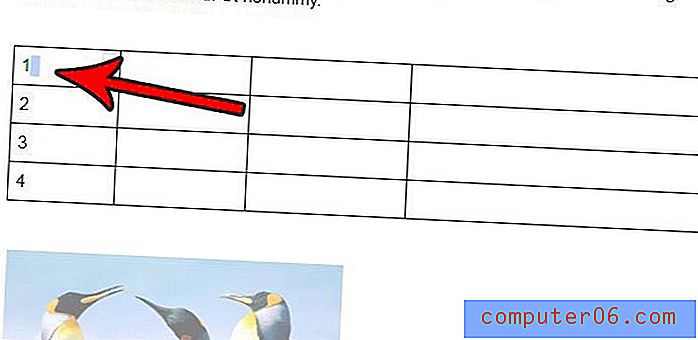 Jak získat sloupce stejné šířky v tabulce dokumentů Google