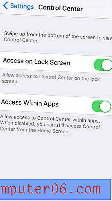 Co je to Control Center na iPhone 5?