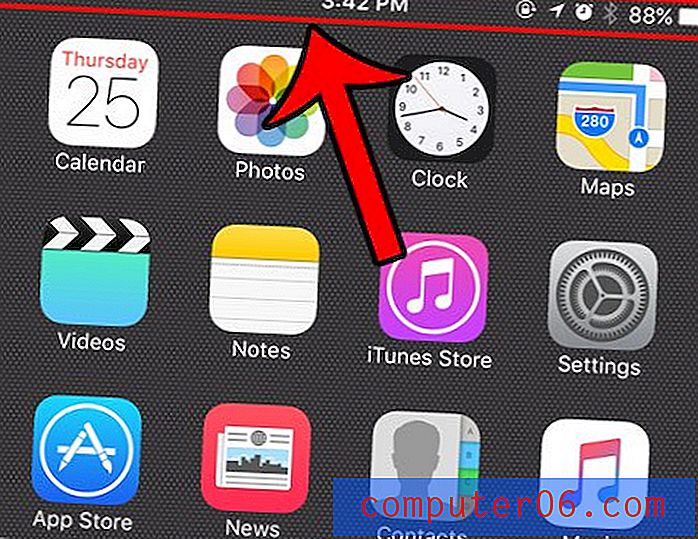 Cos'è la barra di stato su un iPhone 6?