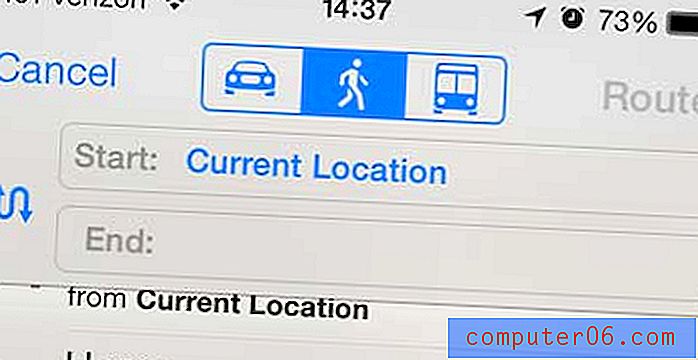 Jak získat pěší trasy v Mapách v iPhone