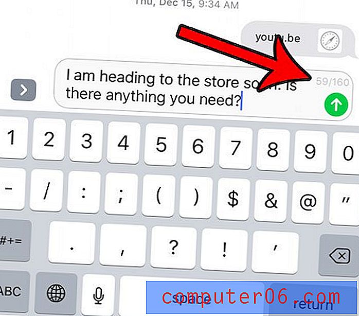 Quels sont les numéros dans le champ Message lorsque j'envoie des messages texte sur mon iPhone?