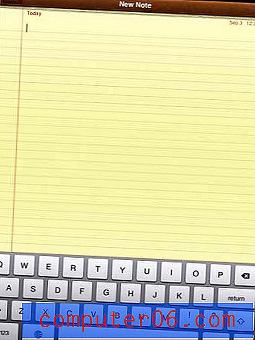 Jak psát s Caps Lock na iPadu 2