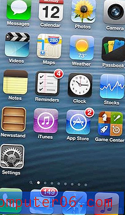 So platzieren Sie ein Kontaktsymbol auf dem Startbildschirm des iPhone 5