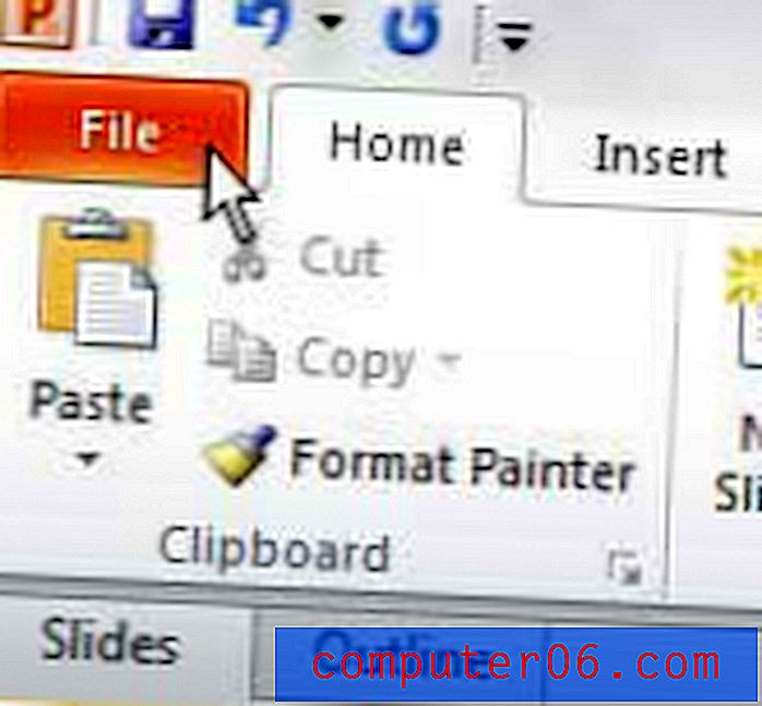 Как да отпечатате рамка около слайдове в Powerpoint 2010