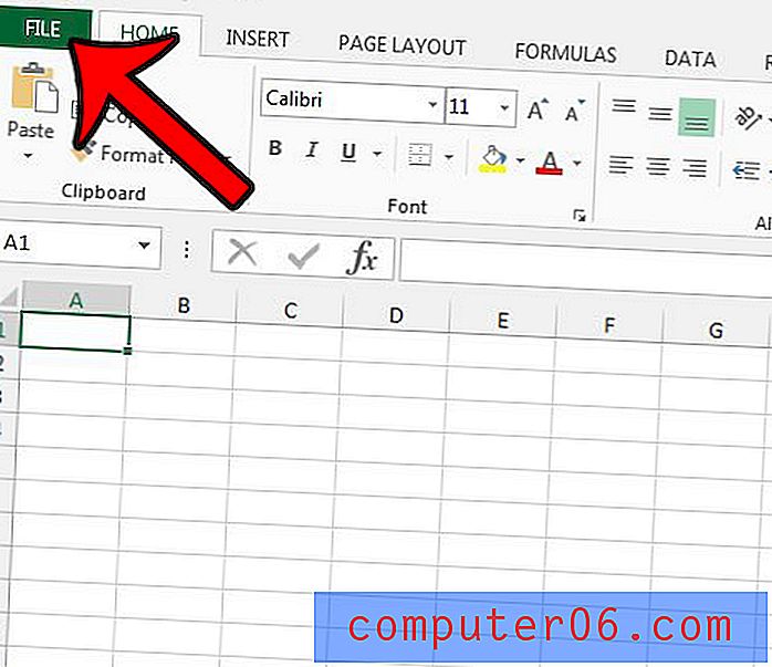Vahekaardi Quickbooks eemaldamine programmis Excel 2013